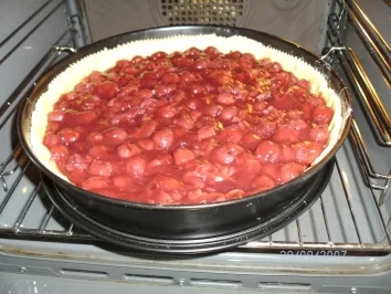 Kirschkuchen mit Schmandhaube - Rezept - Bild Nr. 4