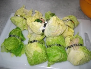 Rezept: (Wirsing)Kohlrouladen Bild Nr. 5 (Wirsing)Kohlrouladen - Rezept - Bild Nr. 5