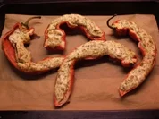 Griechische Spitzpaprika mit Schafskäse - Rezept