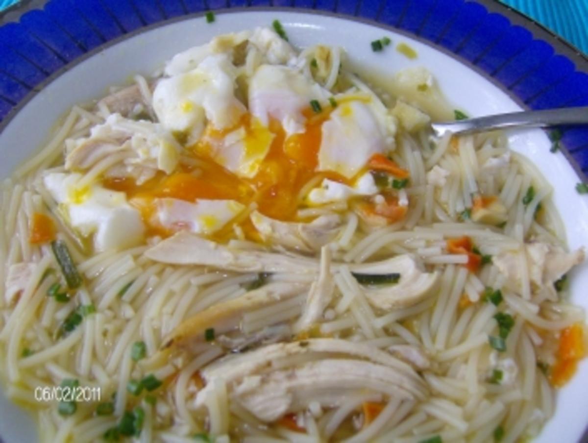 Hühnersuppe ganz schnell - Rezept von Mariposa