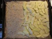 Rezept: Apfelkuchen mit Pudding und Nussstreuseln Apfelkuchen mit Pudding und Nussstreuseln - Rezept