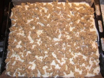 Apfelkuchen mit Pudding und Nussstreuseln - Rezept - Bild Nr. 3