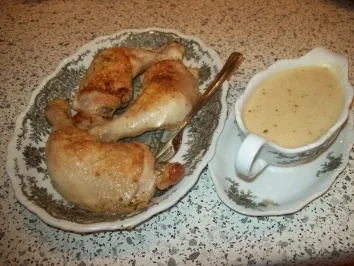 Hähnchenkeulen in Sherrysoße - Rezept