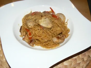 Rezept: gebratene Nudeln gebratene Nudeln - Rezept