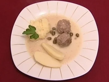 Rezept: Kochklops mit Sättigungsbeilage (Enie van de Meiklokjes) Kochklops mit Sättigungsbeilage (Enie van de Meiklokjes) - Rezept
