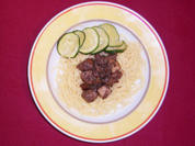 Entenbrustragout an Spaghetti - Ragout d´Anitra - Rezept