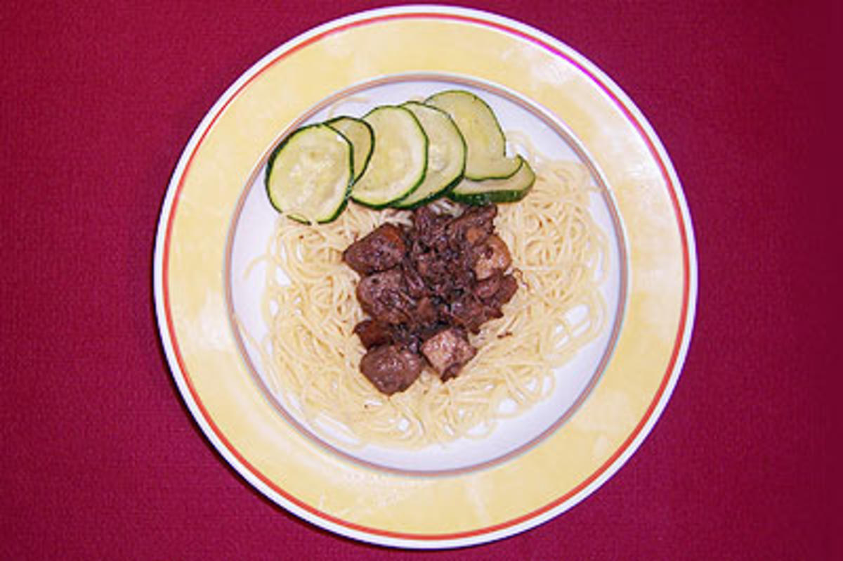 Bilder für Entenbrustragout an Spaghetti - Ragout d´Anitra - Rezept