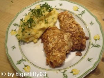 Rotbarschfilet in Mandelkruste - Rezept