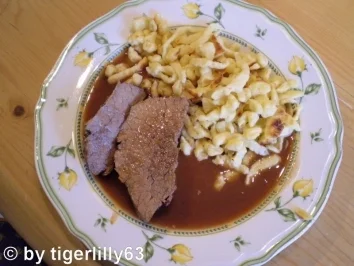 Rinderbraten in Rotweinsauce - Rezept
