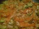 Gemüsepfanne mit geräucherter Putenbrust - Rezept