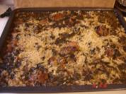 Lamm mit Reis und Spinat im Ofen - Rezept