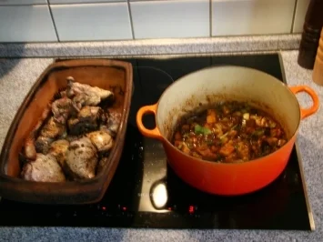 Rezept: " Flattermann" mit Pfifferlingen und lecker Rotwein Bild Nr. 2 " Flattermann" mit Pfifferlingen und lecker Rotwein - Rezept - Bild Nr. 2