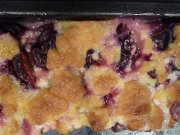 saftiger Pflaumenkuchen mit knusprigen Streuseln - Rezept