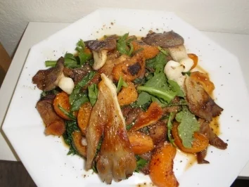 Rezept: Austernpilze auf Rucola Bild Nr. 2 Austernpilze auf Rucola - Rezept - Bild Nr. 2