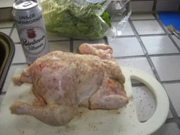 Inges-Test  nacktes Hähnchen auf der Dose geht sich bräunen(Foto) - Rezept - Bild Nr. 2