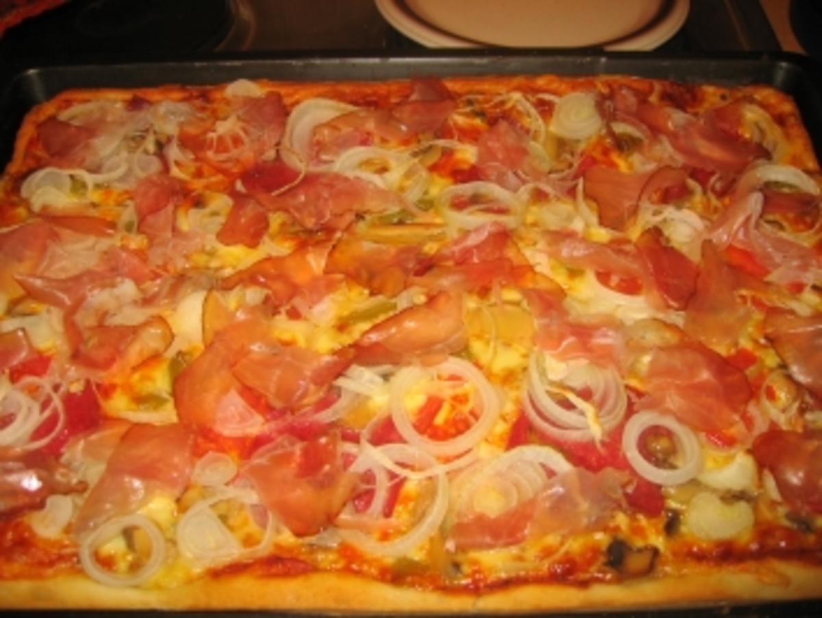 Pizza: Alpenspeck -Pizza - Rezept