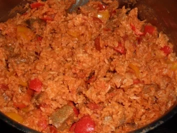 Rezept: Reistopf nach Balkan-Art Reistopf nach Balkan-Art - Rezept