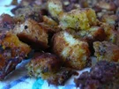 mediteran geröstete,würzige Brotwürfel - Rezept