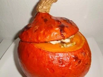 Gefüllter Kürbis Surprise - Rezept