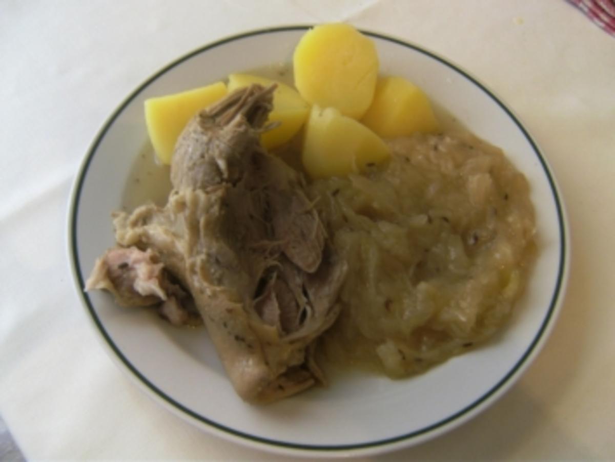 Bilder für HAUPTGERICHT - Eisbein, Sauerkraut und Kartoffeln - Rezept