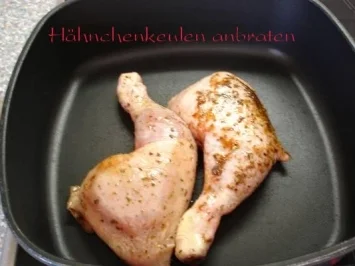 Rezept: Hähnchenkeulen "Olga´s Kreation" Bild Nr. 4 Hähnchenkeulen "Olga´s Kreation" - Rezept - Bild Nr. 4