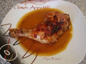 Rezept: Hähnchenkeulen "Olga´s Kreation" Hähnchenkeulen "Olga´s Kreation" - Rezept
