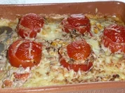 Gefüllte Tomaten im Kartoffelbett - Rezept