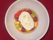 Früchteminestrone mit Zitronenmousse - Rezept
