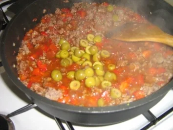 Gorgonzola-Paprika-Hack auf Gnocchi - Rezept - Bild Nr. 6