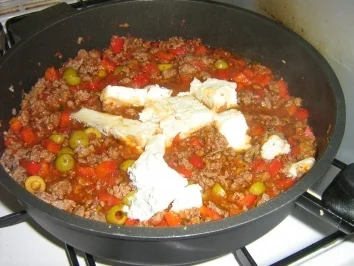Gorgonzola-Paprika-Hack auf Gnocchi - Rezept - Bild Nr. 8