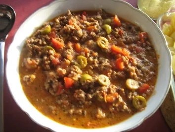 Gorgonzola-Paprika-Hack auf Gnocchi - Rezept - Bild Nr. 9