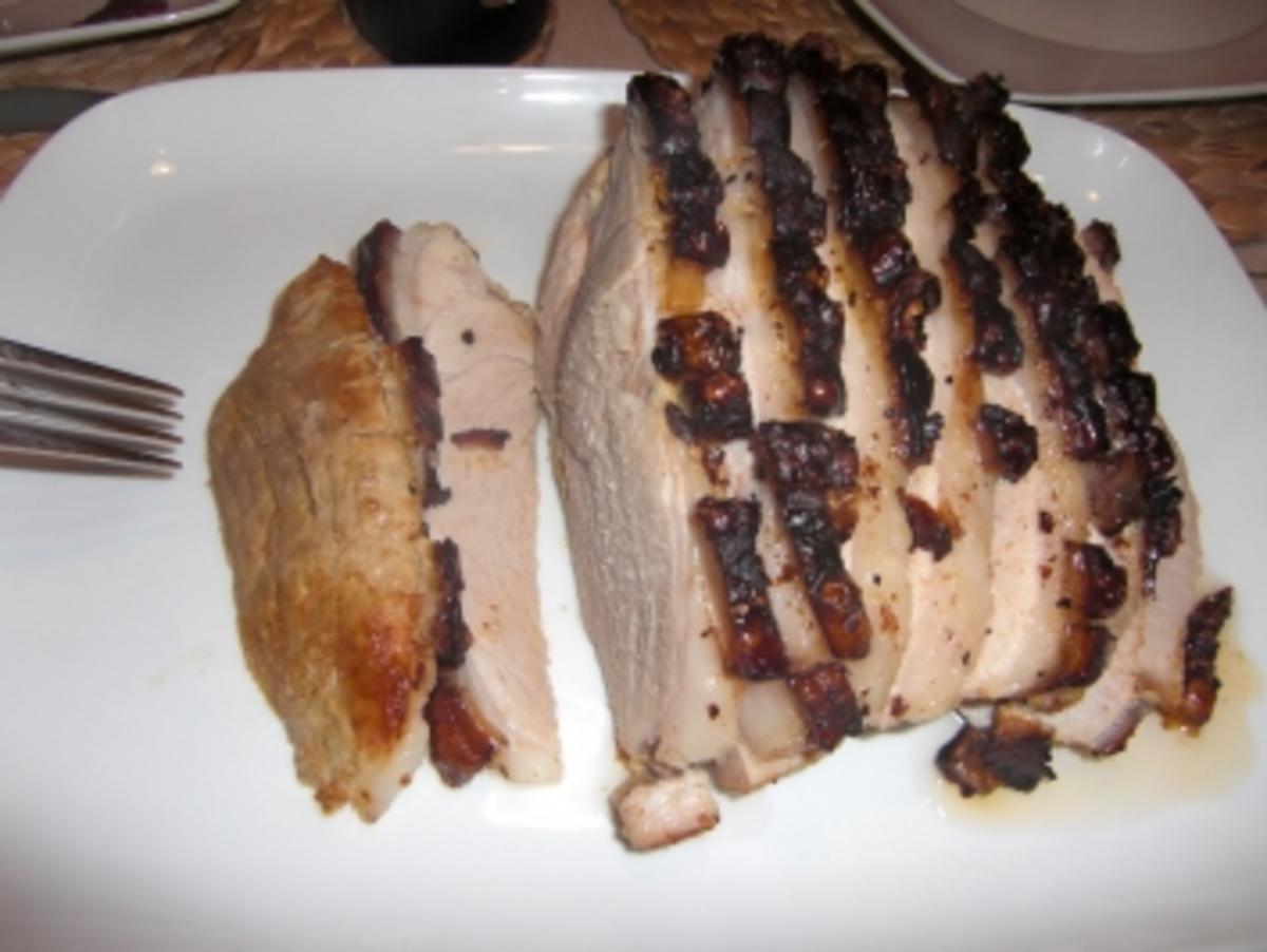 Krustenbraten mit Thymian Honig-Kruste - Rezept - kochbar.de