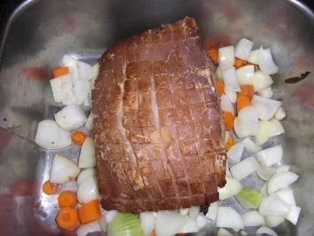 Krustenbraten mit Thymian Honig-Kruste - Rezept - Bild Nr. 2