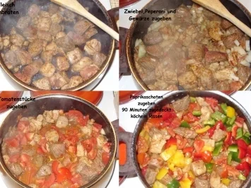 Gemischtes Gulasch a la Linda mit Kartoffelbrei - Rezept - Bild Nr. 5