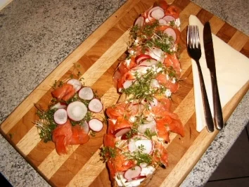 Lachs-Sandwich - Rezept