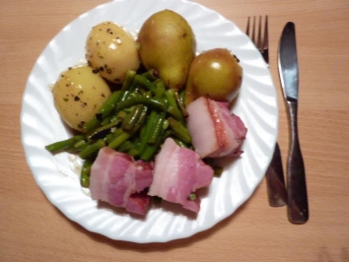 Salate: Birnen-Bohnen und Speck-Salat - Rezept - Bild Nr. 4