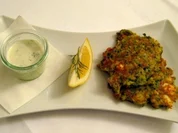 Rezept: Zucchinipuffer mit Gurken-Joghurtdip Zucchinipuffer mit Gurken-Joghurtdip - Rezept