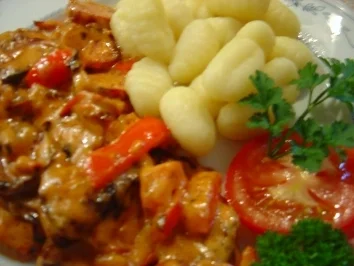 Cabanossi-Pfanne mit Paprika und Zwiebeln... in 20 Min. fertig.. ich habe das Rezept halbiert!!! - Rezept - Bild Nr. 2