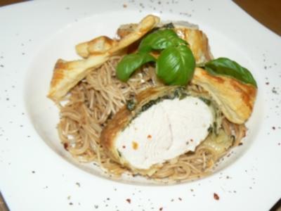 Rezept: Putenfilet im Kräuter-Blätterteigmäntelchen Putenfilet im Kräuter-Blätterteigmäntelchen - Rezept