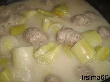 Lauchgemüse süß - sauer mit Fleischklößchen - Rezept - Bild Nr. 7