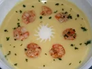 Feines Kartoffelsüppchen mit Garnelen - Rezept