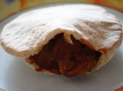 Currywurst in der Pitatasche - Rezept