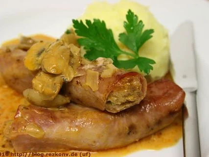 Schinken-Hack-Päckchen - Rezept