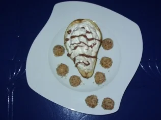 Beschwipste Birnensahnecreme mit Birnen-Nusskugeln - Rezept - Bild Nr. 5