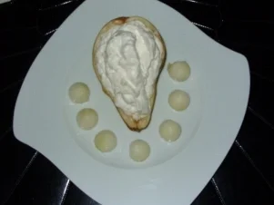 Beschwipste Birnensahnecreme mit Birnen-Nusskugeln - Rezept - Bild Nr. 4