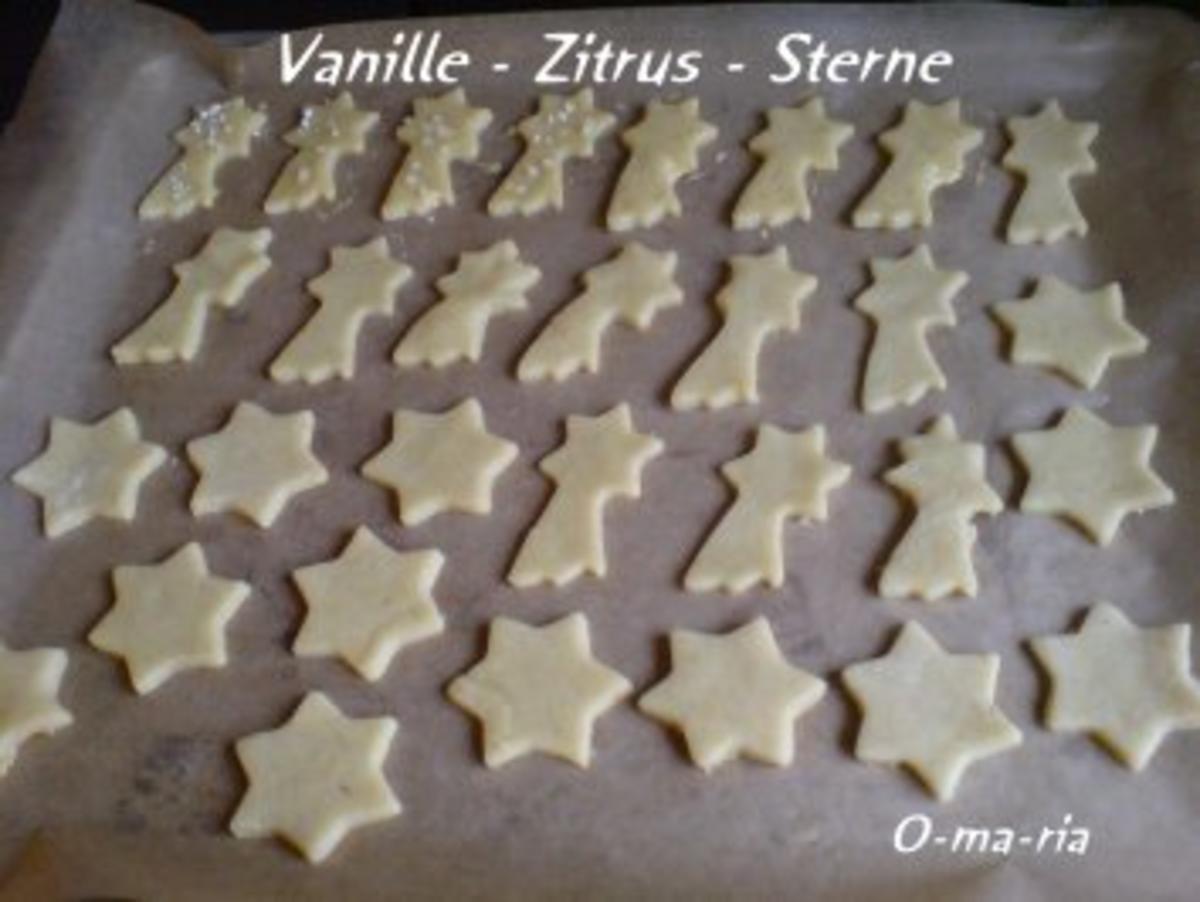 Kleingebäck  Weißt du wieviel Sternlein stehen....Vanille-Zitrus-Sterne - Rezept - Bild Nr. 2