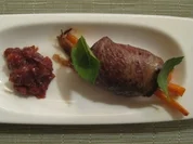 Asia-Wildentenroulade mit Feigenkompott - Rezept