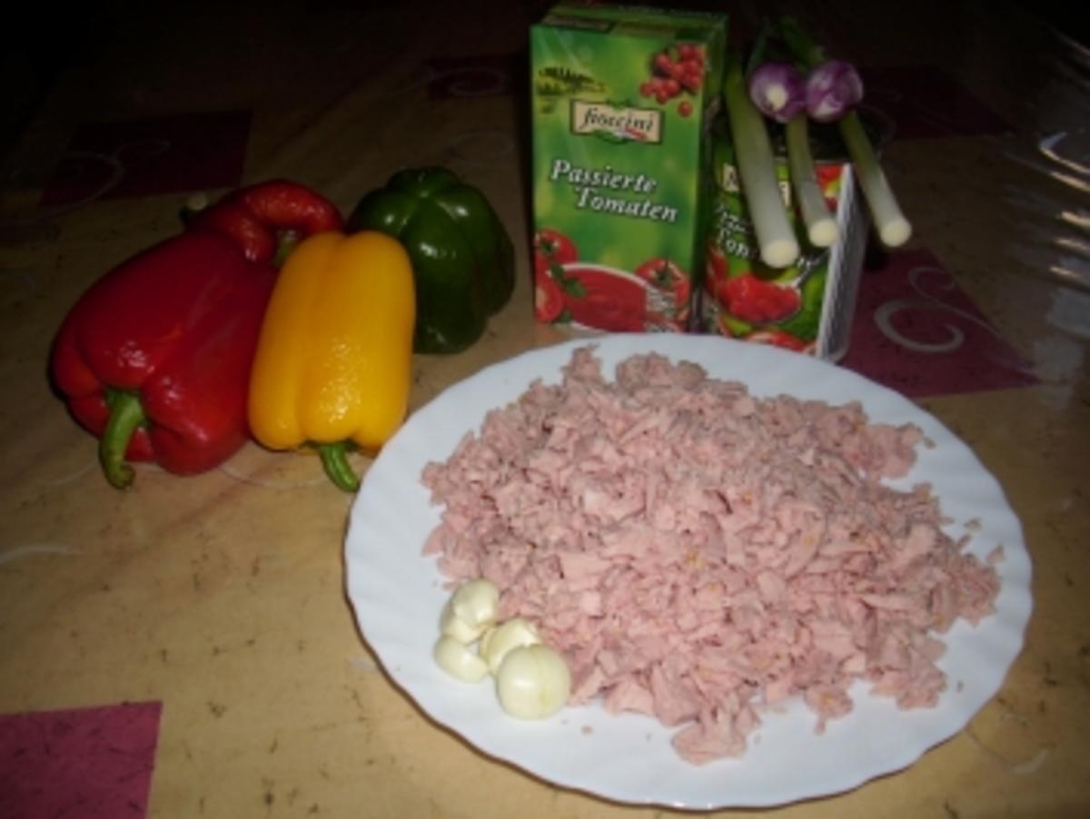 Reis-Mais-Paprika-Tomaten-Süppchen - Rezept