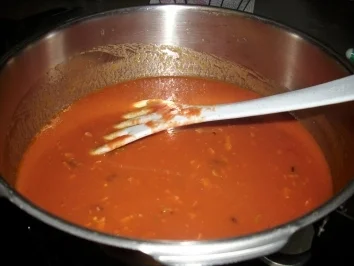 Rezept: Reis-Mais-Paprika-Tomaten-Süppchen Bild Nr. 5 Reis-Mais-Paprika-Tomaten-Süppchen - Rezept - Bild Nr. 5