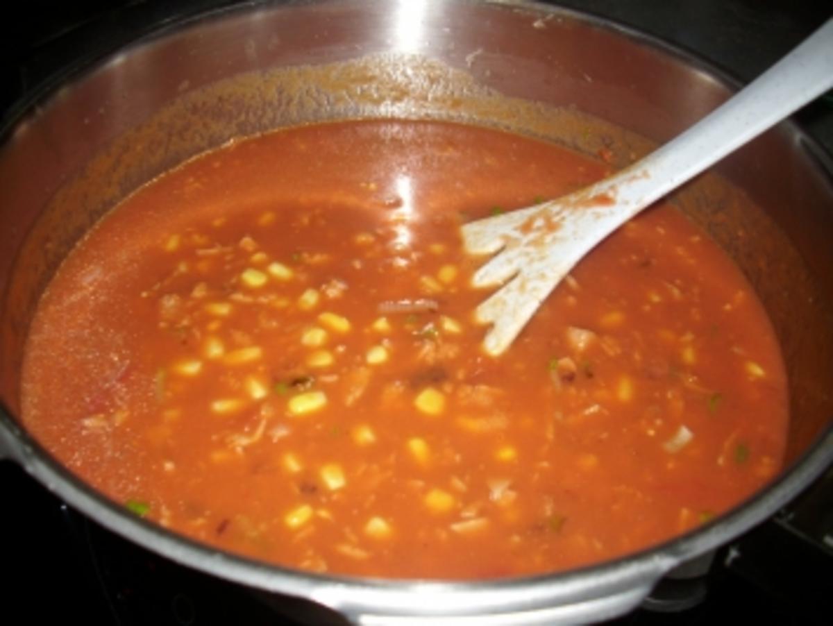 Reis-Mais-Paprika-Tomaten-Süppchen - Rezept - Bild Nr. 7